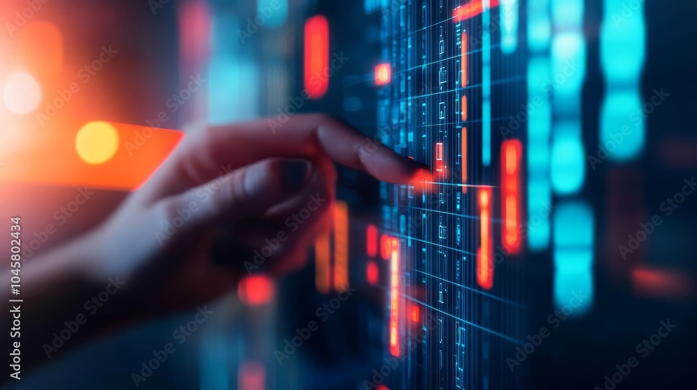 Blockchain-powered social network, augmented reality interface, sleek modern background Blockchain-powered social network, augmented reality interface, sleek modern background