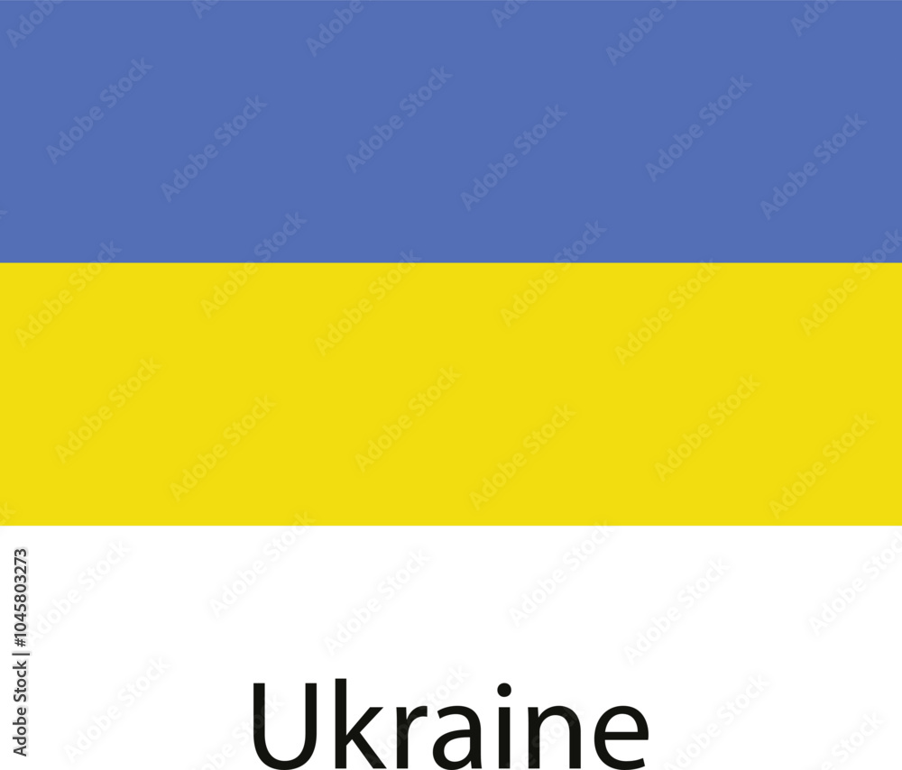 The flag of Ukraine features two horizontal stripes: a blue upper stripe and a yellow lower stripe. The flag of Ukraine features two horizontal stripes: a blue upper stripe and a yellow lower stripe.
