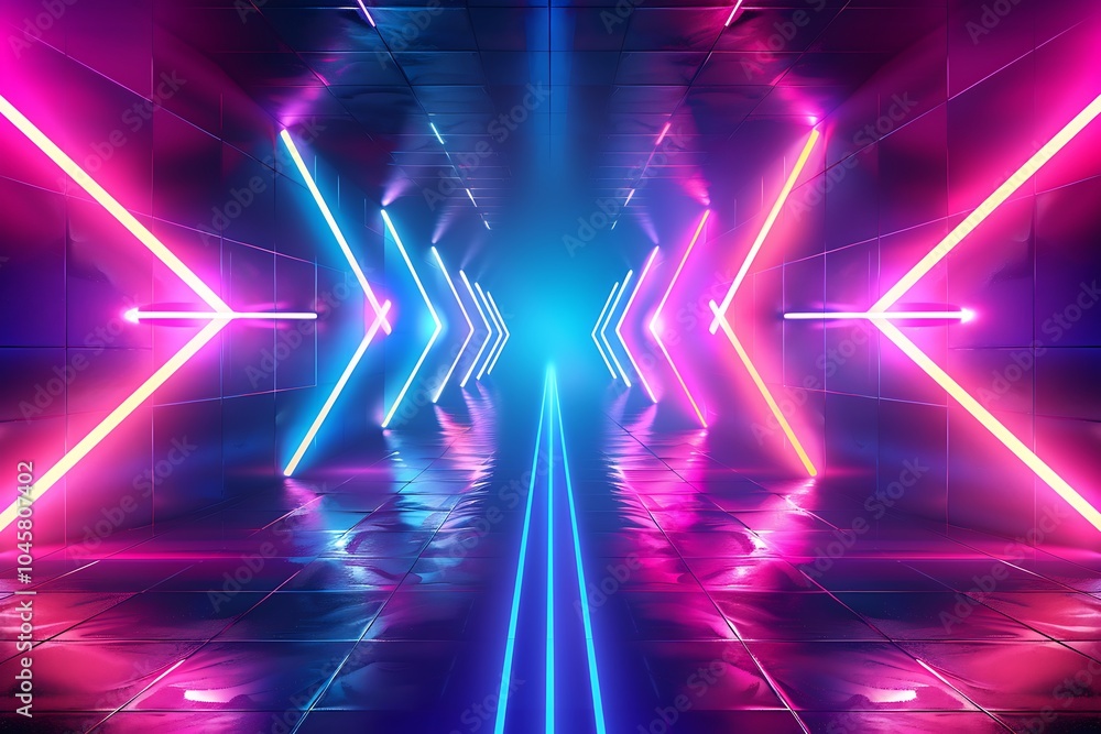 Abstract background with neon lights, Futuristic design Abstract background with neon lights, Futuristic design