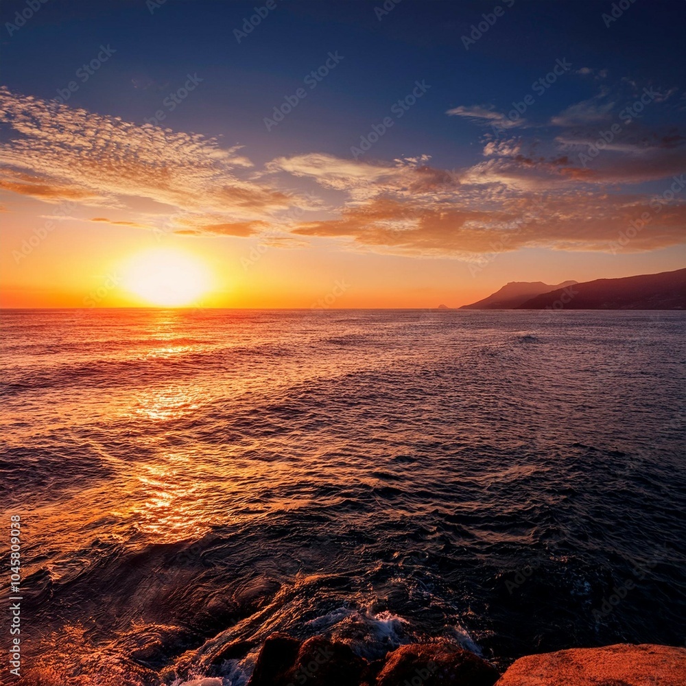 Obraz premium sunset on the sea