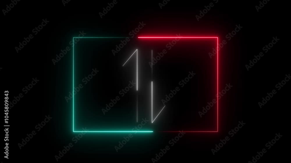 Abstract6 Neon mobile data icon animation on isolated black background.4k video Abstract6 Neon mobile data icon animation on isolated black background.4k video