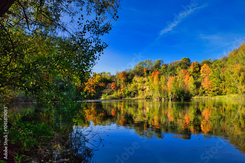 Autumn - Herbst - See - Wasser - Sperenberg - Deutschland - Brandenburg - Gipsbrüche	 photo