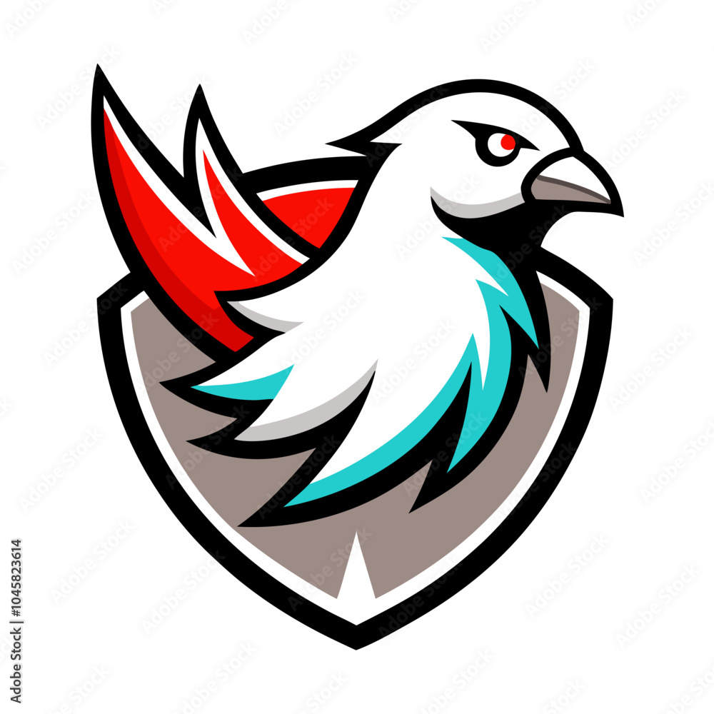 mascots logo of hite tipped dove mascots logo of hite tipped dove