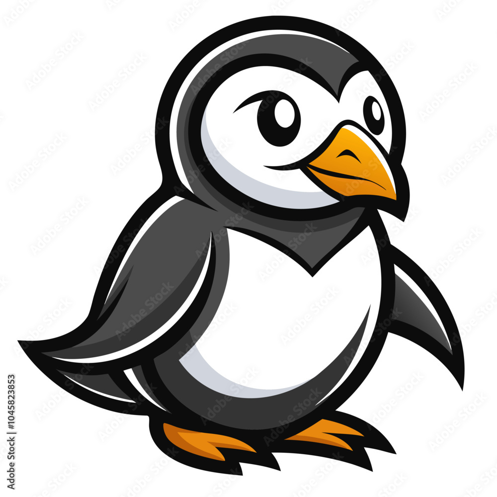 Fototapeta premium penguin on a white background