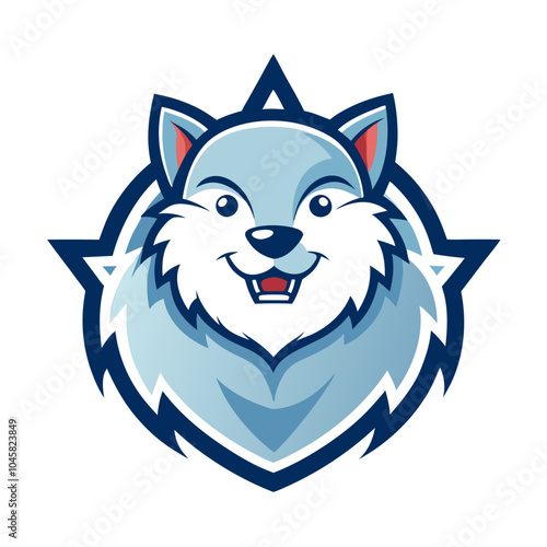 mascots logo of vole  winter active species