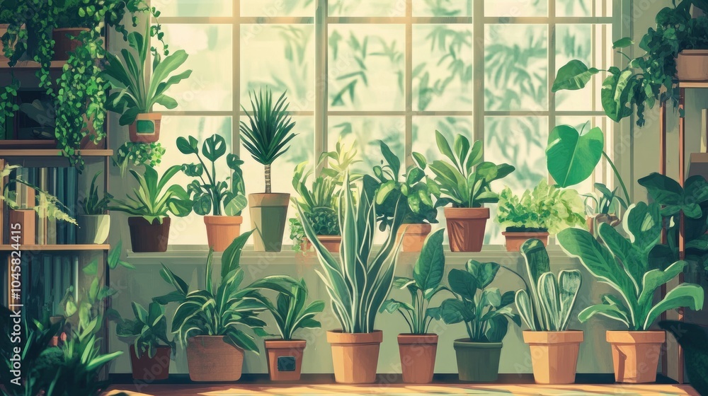 Sunlit Indoor Garden Sunlit Indoor Garden