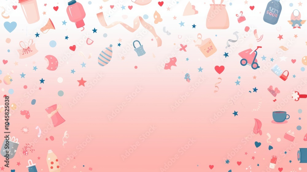 Baby-Themed Vector Art with Cute Icons and Elements Baby-Themed Vector Art with Cute Icons and Elements
