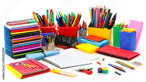 Wallpaper Mural Office Stationery: Essential back-to-school supplies for students and professionals.   Torontodigital.ca