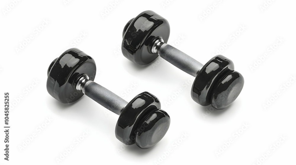 Pair of Dumbbells: Set of dumbbells for home workouts and fitness training. Pair of Dumbbells: Set of dumbbells for home workouts and fitness training.