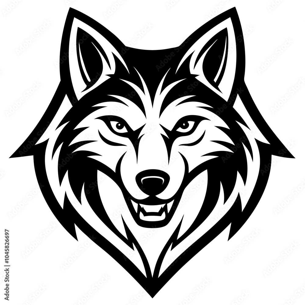 wolf head icon wolf head icon