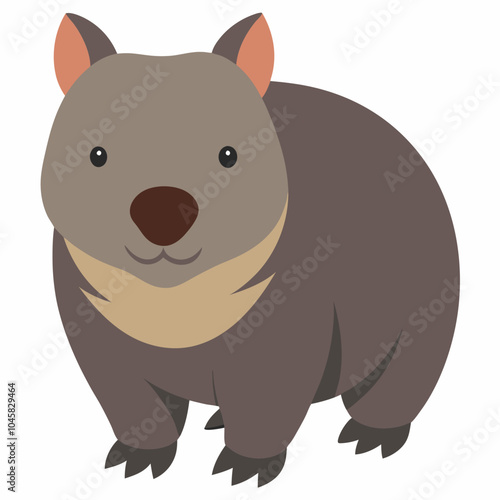 illustration of a cartoon wombat