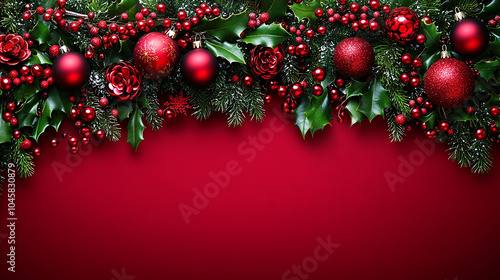 Wallpaper Mural Holiday decorations. Festive Christmas decorations in vibrant colors, New Year celebrations Torontodigital.ca