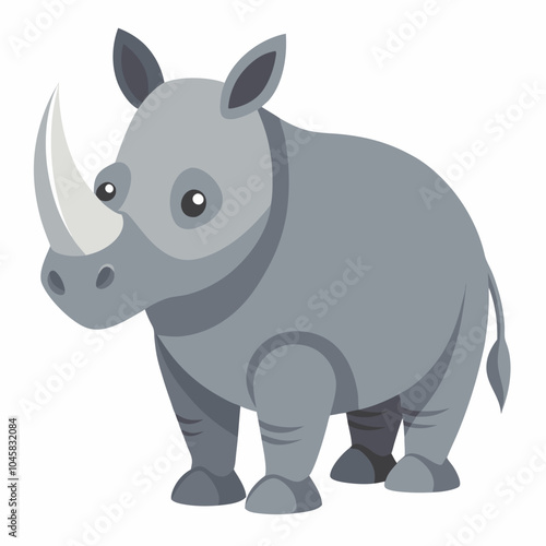 rhinoceros  cartoon coloring page