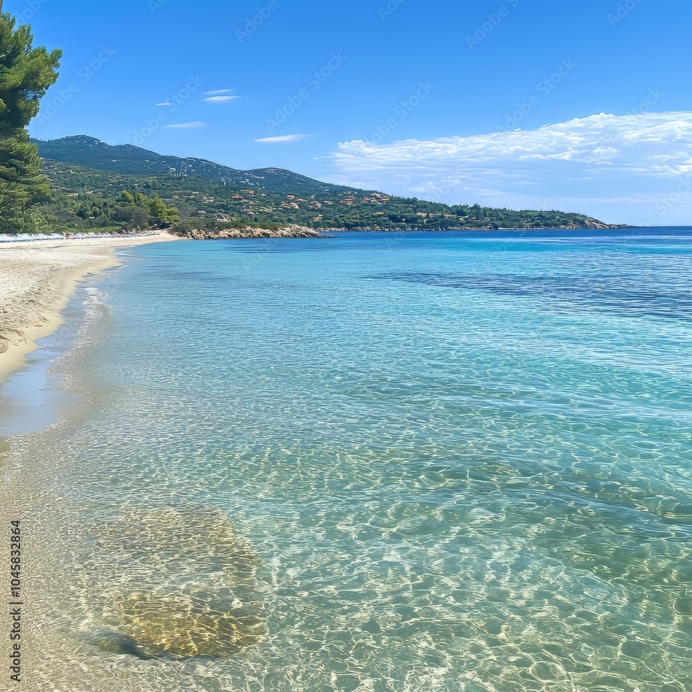 Obraz premium Panoramic shore view of Sithonia
