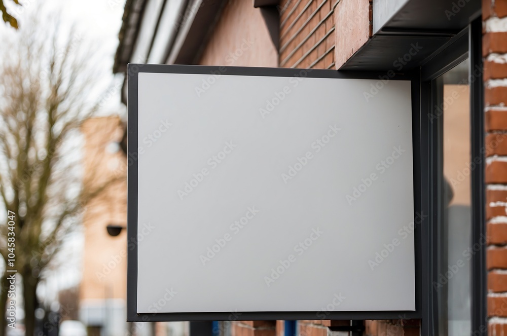 Blank store signage sign design mockup isolated, Clear shop template. Street hanging mounted on the wall. Signboard for logo presentation Blank store signage sign design mockup isolated, Clear shop template. Street hanging mounted on the wall. Signboard for logo presentation