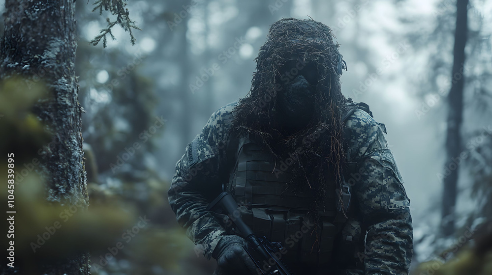 Silent predator in the woods Silent predator in the woods