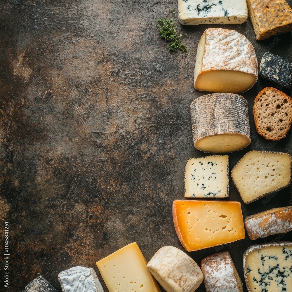 Fototapeta premium Cheesy goodness in hard or soft varieties