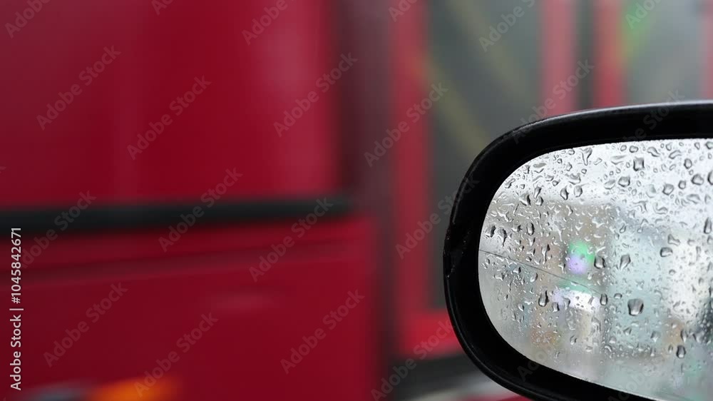 Bus travel in rainy weather Bus travel in rainy weather