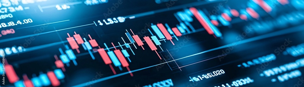 Stock Market Data on Monitor. Stock Market Data on Monitor.
