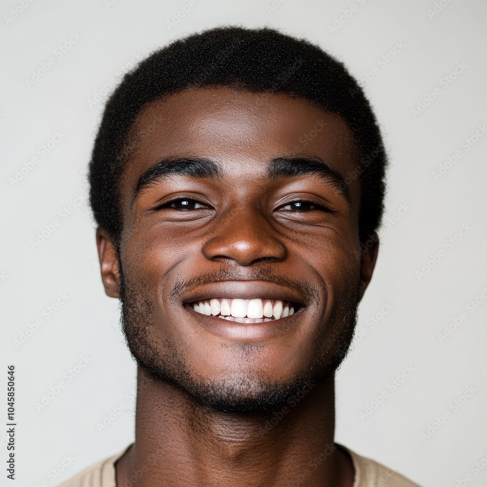 Obraz premium Surprised Black man's face.