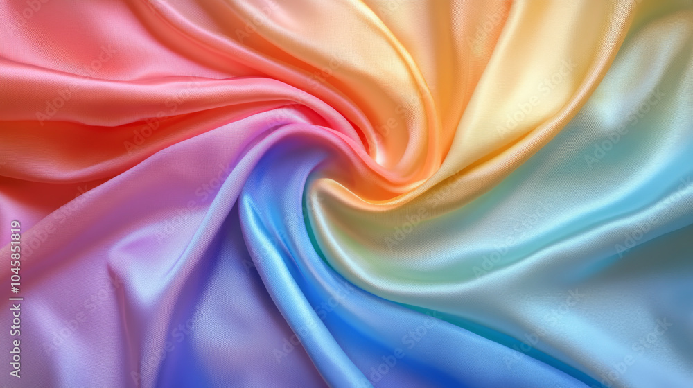 A soft, colorful silk fabric with swirling patterns makes a beautiful backdrop for showcasing products. This 3D rendering provides plenty of space to add your text. A soft, colorful silk fabric with swirling patterns makes a beautiful backdrop for showcasing products. This 3D rendering provides plenty of space to add your text.