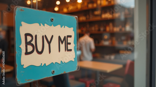 Real Estate ‘Buy Me’ Sign for Advertising, Real Estate, and Street Marketing — Perfect for Product Promotion and Real Estate Listings