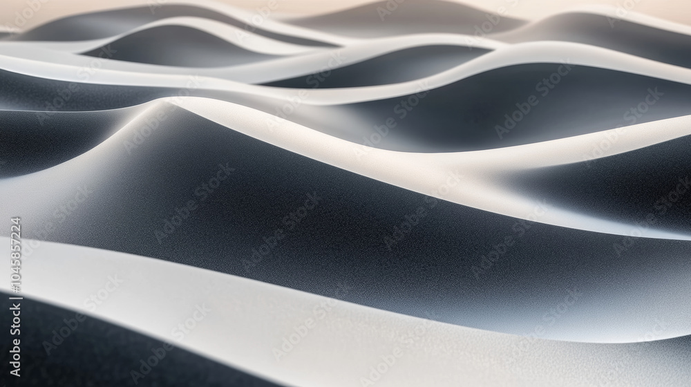 A stylish design featuring wavy, black and white sand dunes. This abstract background is perfect for showcasing your text or logo in a 3D effect. A stylish design featuring wavy, black and white sand dunes. This abstract background is perfect for showcasing your text or logo in a 3D effect.