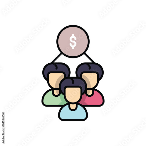 Sales Team vector icon