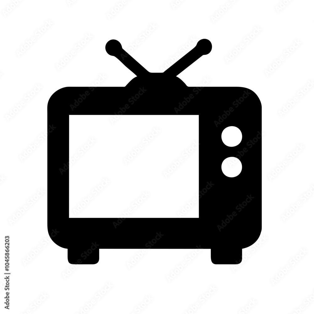 Television icon for media devices Television icon for media devices