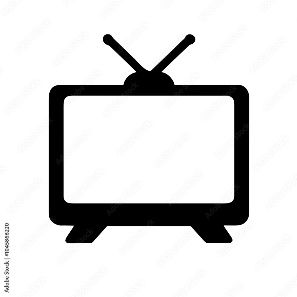 Television icon for media devices Television icon for media devices