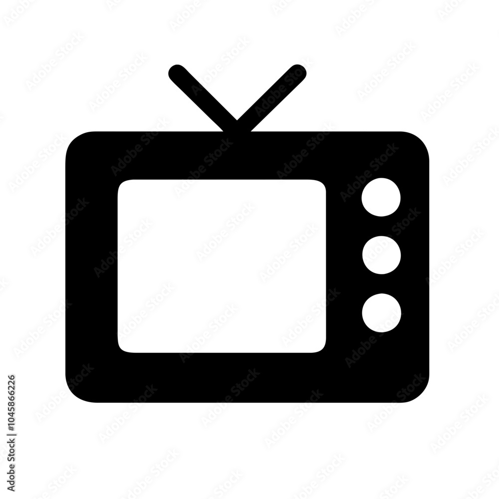 Television icon for media devices Television icon for media devices