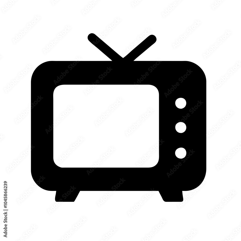 Television icon for media devices Television icon for media devices