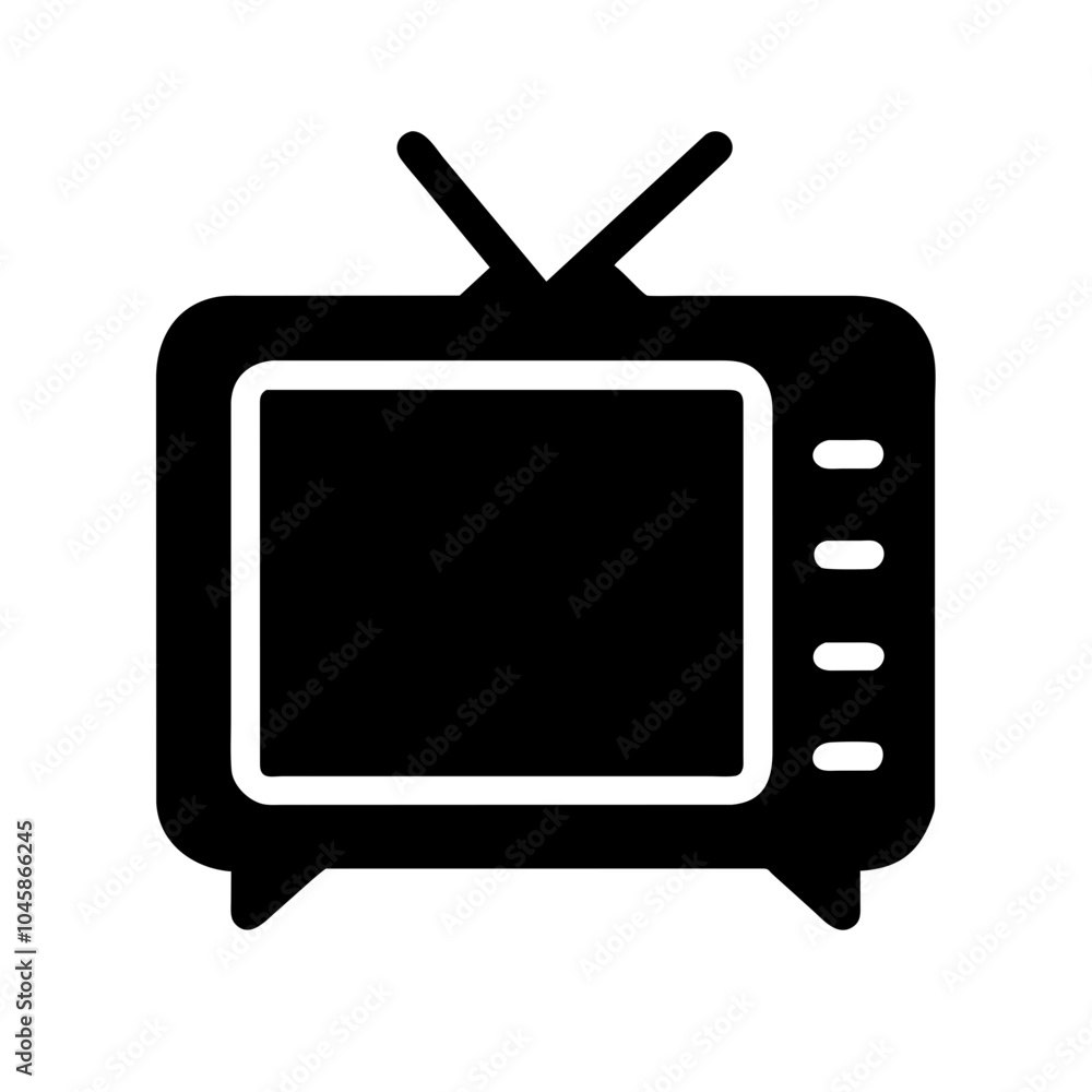 Television icon for media devices Television icon for media devices