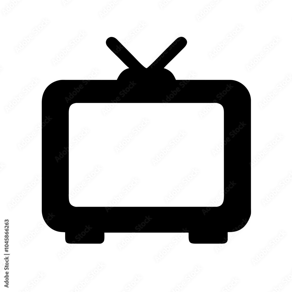 Television icon for media devices Television icon for media devices