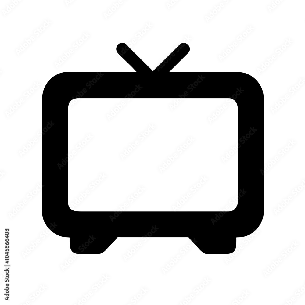 Television icon for media devices Television icon for media devices
