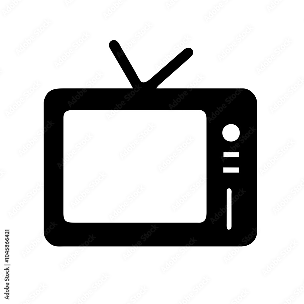 Television icon for media devices Television icon for media devices
