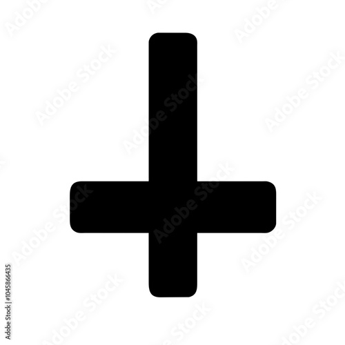 Symbol representing inverted cross icon