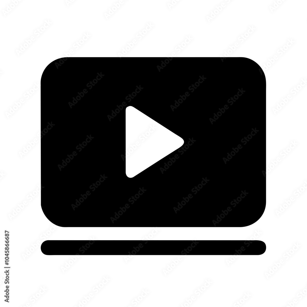 Button icon to stop video playback Button icon to stop video playback