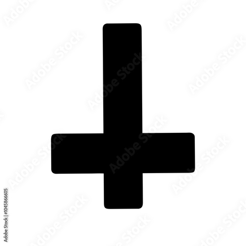 Symbol representing inverted cross icon
