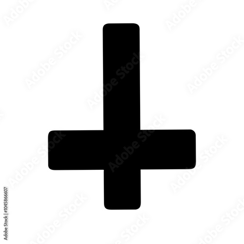 Symbol representing inverted cross icon