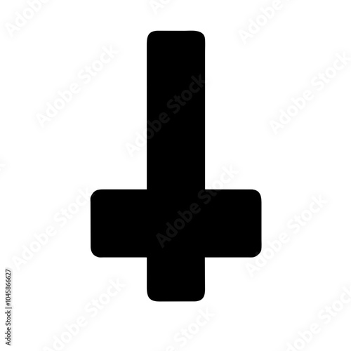 Symbol representing inverted cross icon