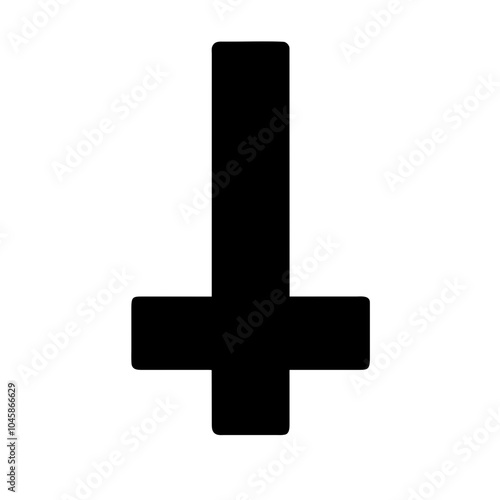 Symbol representing inverted cross icon