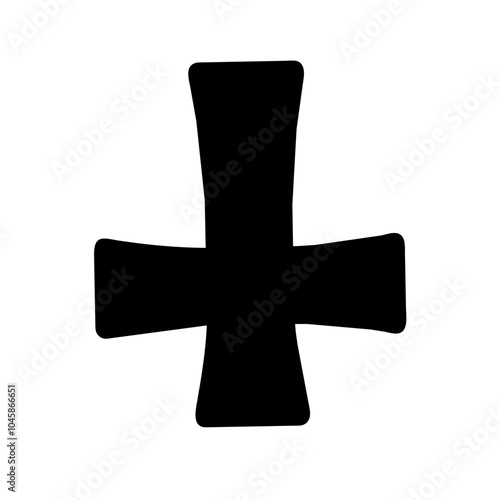 Symbol representing inverted cross icon
