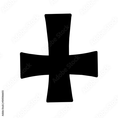 Symbol representing inverted cross icon