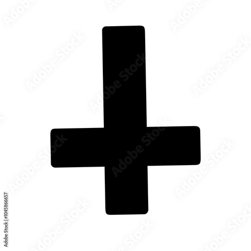 Symbol representing inverted cross icon