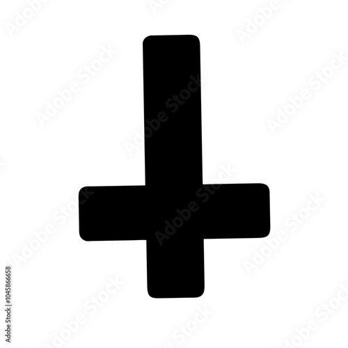 Symbol representing inverted cross icon