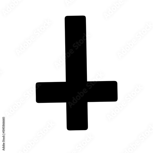 Symbol representing inverted cross icon
