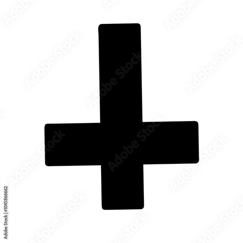 Symbol representing inverted cross icon