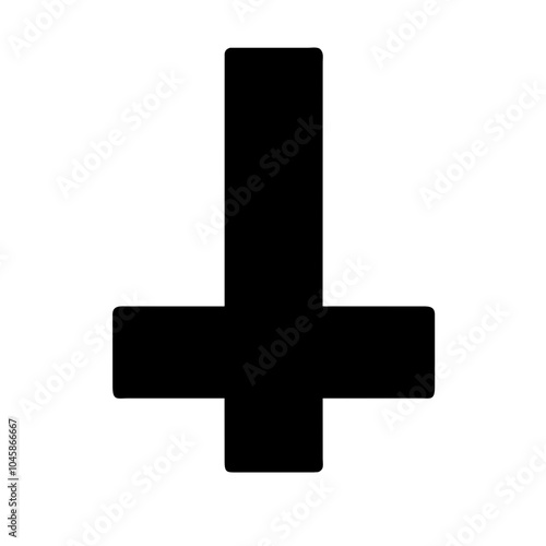 Symbol representing inverted cross icon