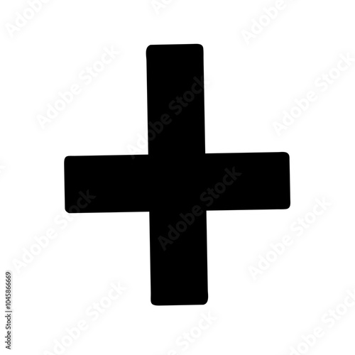 Symbol representing inverted cross icon